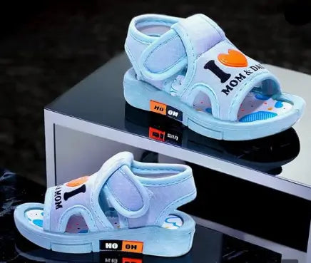 Kids Shiny Indoor Outdoor Sandals with Whistle Sound Chu-Chu Musical Comfortable Footwear