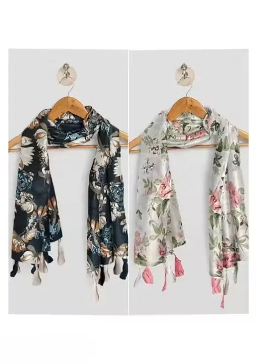 Chiffon Stoles – Pack of 2 Stylish Scarves