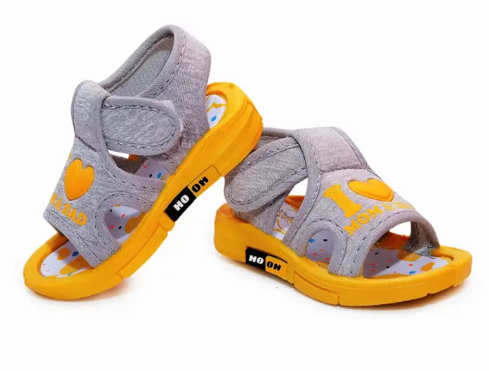 Kids Shiny Indoor Outdoor Sandals with Whistle Sound Chu-Chu Musical Comfortable Footwear