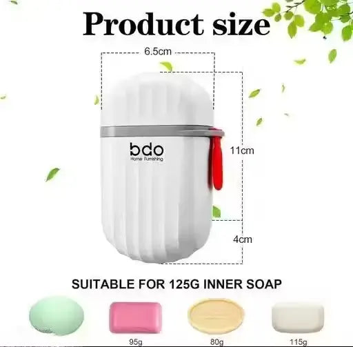 Portable Travel Soap Case with Leakproof Lock Compact Plastic Soap Holder for Gym Camping and Bathroom Use