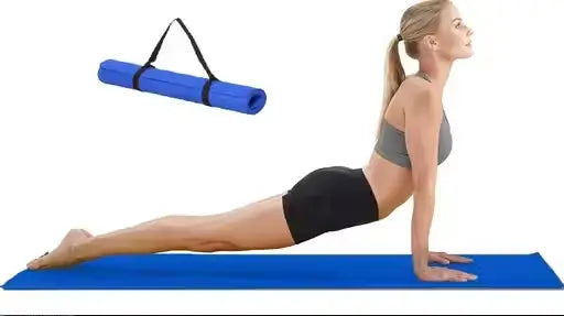 4MM YOGA MAT ENVIRONMENT FRIENDLY, EASY TO CARRY WITH CARRY STRAP - Handmade Haven