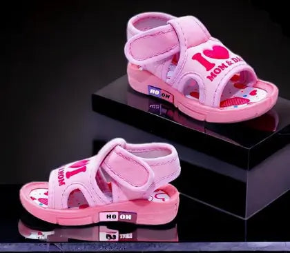 Kids Shiny Indoor Outdoor Sandals with Whistle Sound Chu-Chu Musical Comfortable Footwear