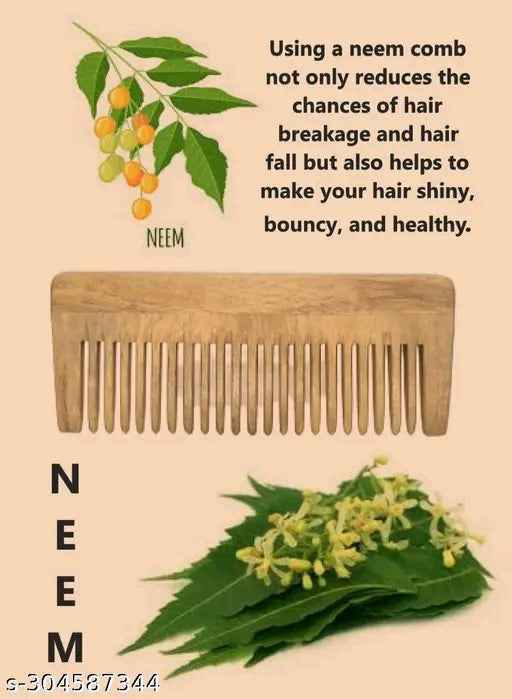 Sensational Styling Hair Combs – Pure Neem Wood