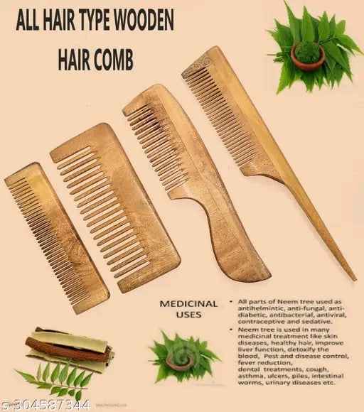 Sensational Styling Hair Combs – Pure Neem Wood